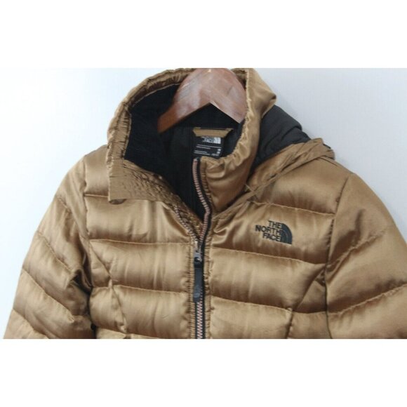 The North Face Girls Jacket 550 Fill Gotham Down Copper Gold Size M - Picture 5 of 16